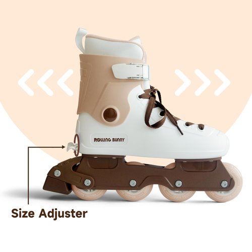 RollingBunny Inline Skates for Women - Adjustable Size Roller Blades for Adult Female, Hard Shell ABEC-7, Smooth and Comfortable
