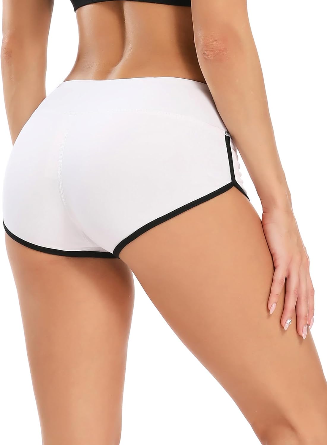 Skiennix Women's Booty Shorts - High Waist Butt Lifting Yoga & Gym Shorts | Perfect for Running