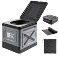 SJUX Portable Toilet for Adults, Collapsible Travel Toilet for Camping, Car, Boat & Emergency Use – Lightweight Folding Potty with Lid & Bag, Compact for Outdoor & RV