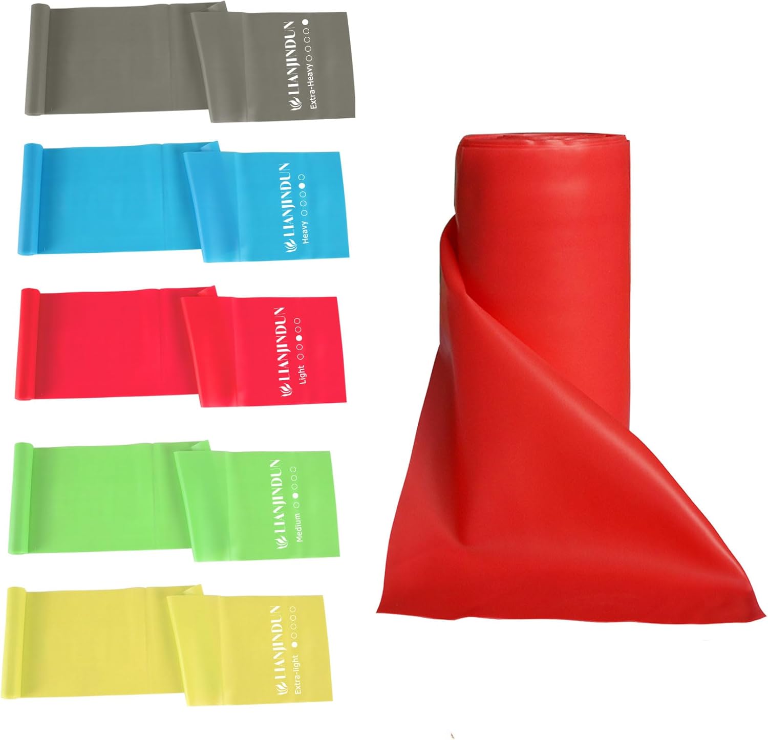 Skiennix Resistance Bands - Professional Quality for Strength Training | Set of 5 Durable Bands