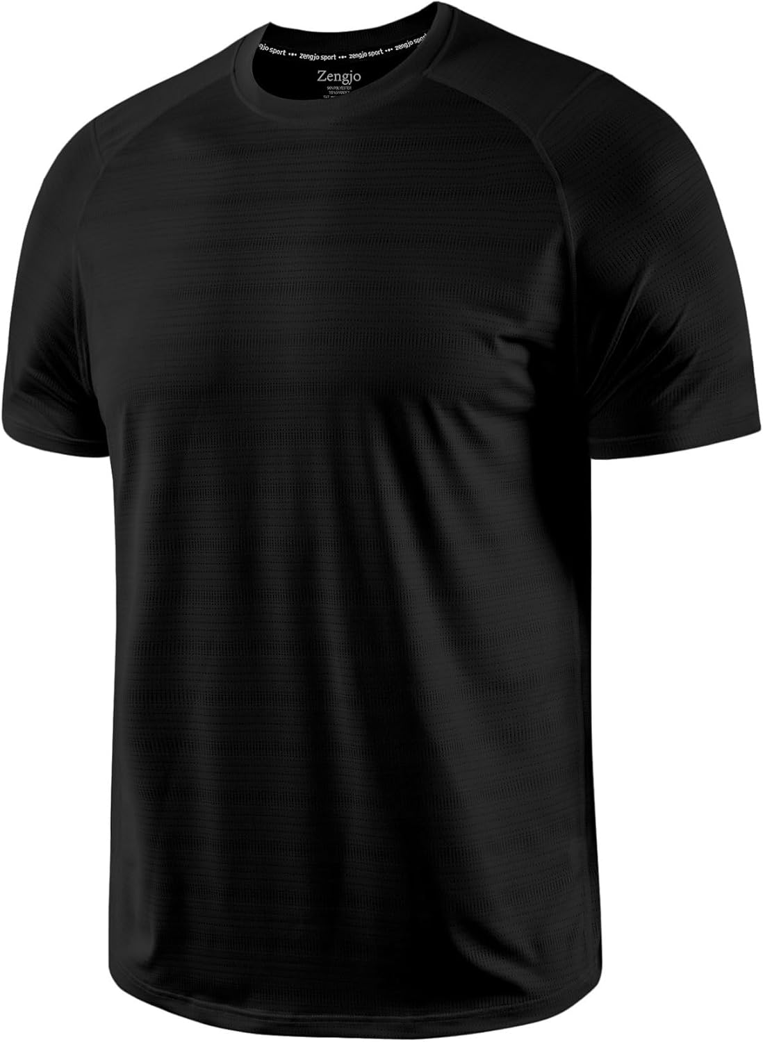 Zengjo Men's Athletic T-Shirt - Quick Dry Short Sleeve Workout Top for Running & Gym