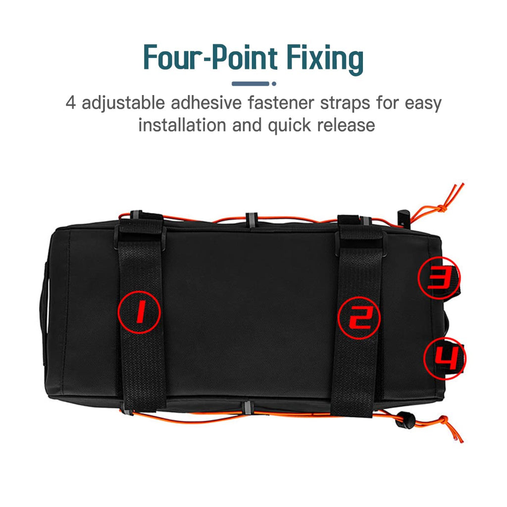 YIWENG Bicycle bag, 3-in-1 Bike Rack Bag Trunk Bag Waterproof Bicycle Rear Seat Bag Cooler Bag with 2 Side Hanging Bags Cycling Cargo Luggage Bag Pannier Shoulder Bag