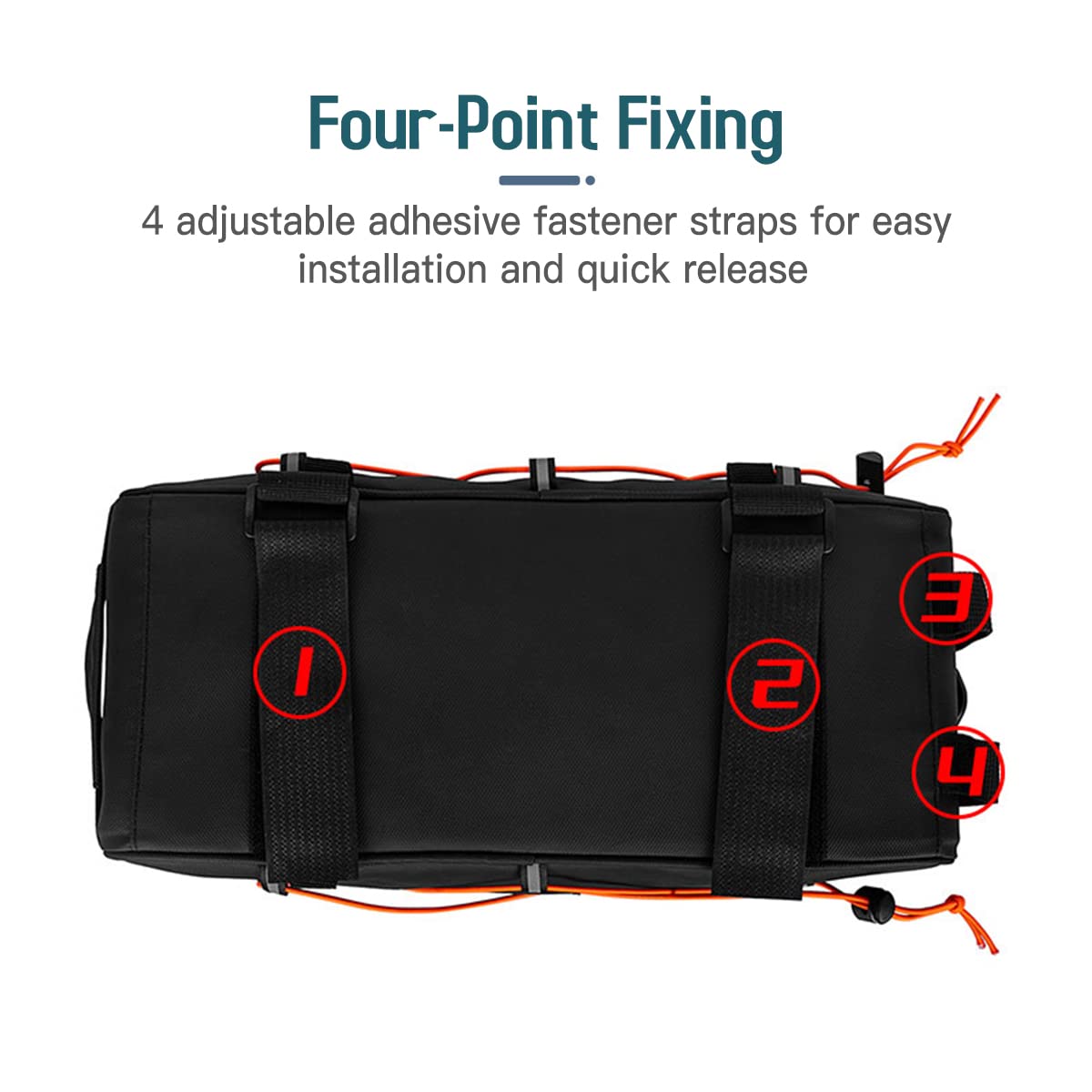 YIWENG Bicycle bag, 3-in-1 Bike Rack Bag Trunk Bag Waterproof Bicycle Rear Seat Bag Cooler Bag with 2 Side Hanging Bags Cycling Cargo Luggage Bag Pannier Shoulder Bag