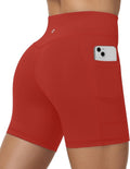 Moozava Women's Biker Workout Shorts - High Waist Tummy Control | 8"/5"/3" Spandex with Pockets for Gym & Yoga