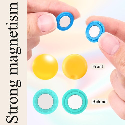 Kingdder Running Bib Clips - 30 Pcs Magnetic Race Number Holders for Runners | Colorful Fasteners