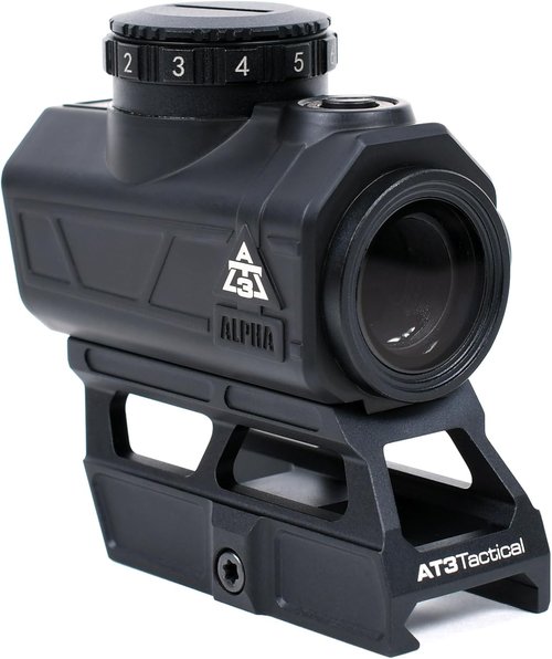 AT3 Tactical Red Dot Sight - 2 MOA with Shake Awake Feature & Lower 1/3 Cowitness Mounts