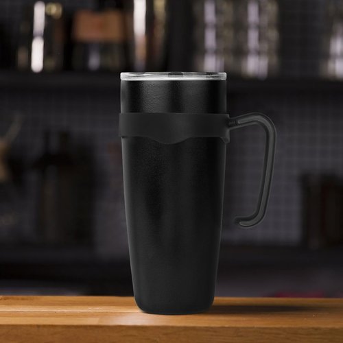 RORPOIR Cup Handle for 20 Oz Tumbler Black Polypropylene Comfortable Grip Fits Most Vehicle Cup Holders Replacement Handle for Insulated Travel Mug
