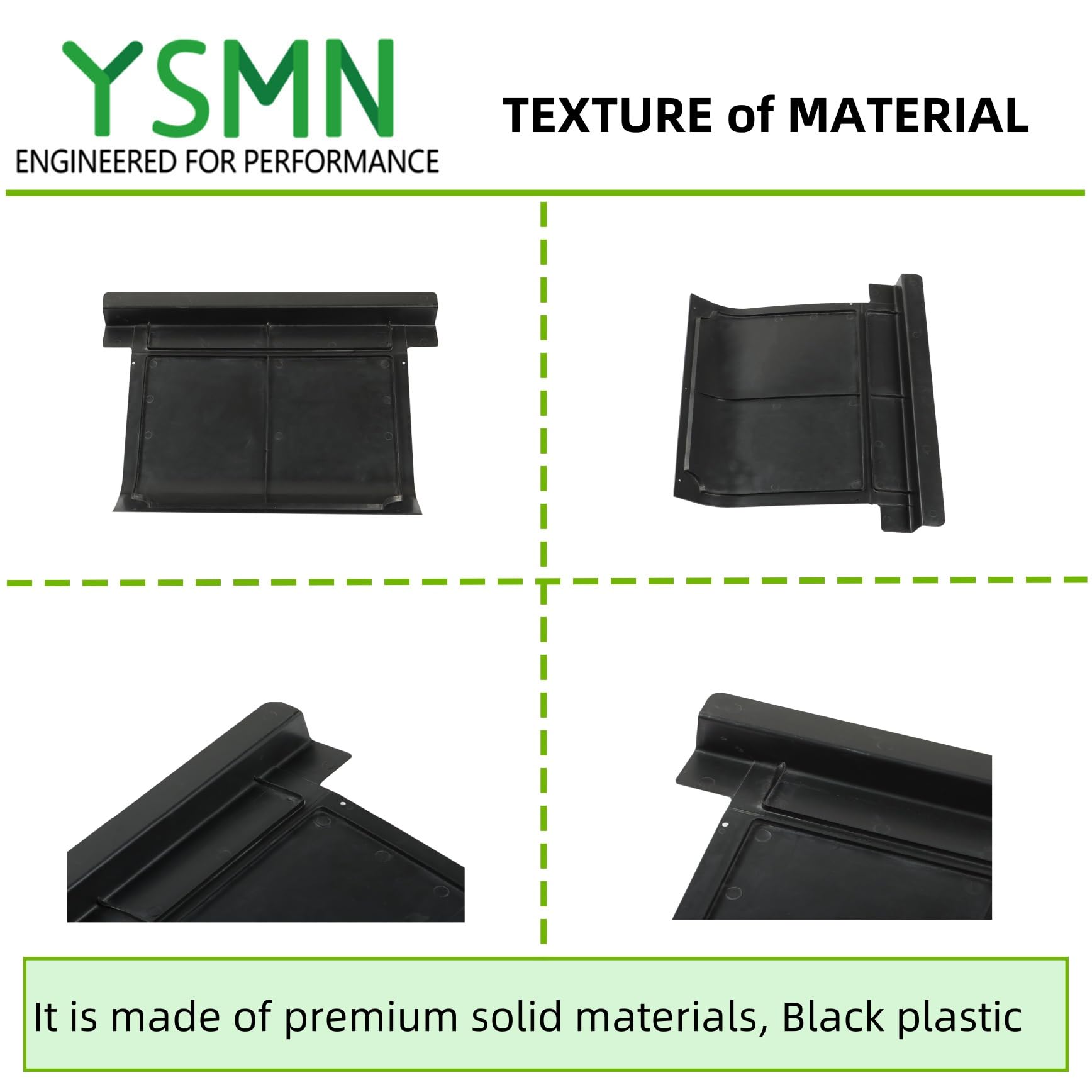 YSMN Black Plastic Golf Cart Motor Engine Cover, Golf Cart Access Panel Replacement for EZGO TXT 71320-G01 1994-Up