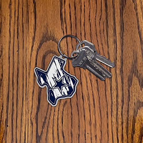 LSU Tigers State Shape Keychain - Team Color Home State Pride