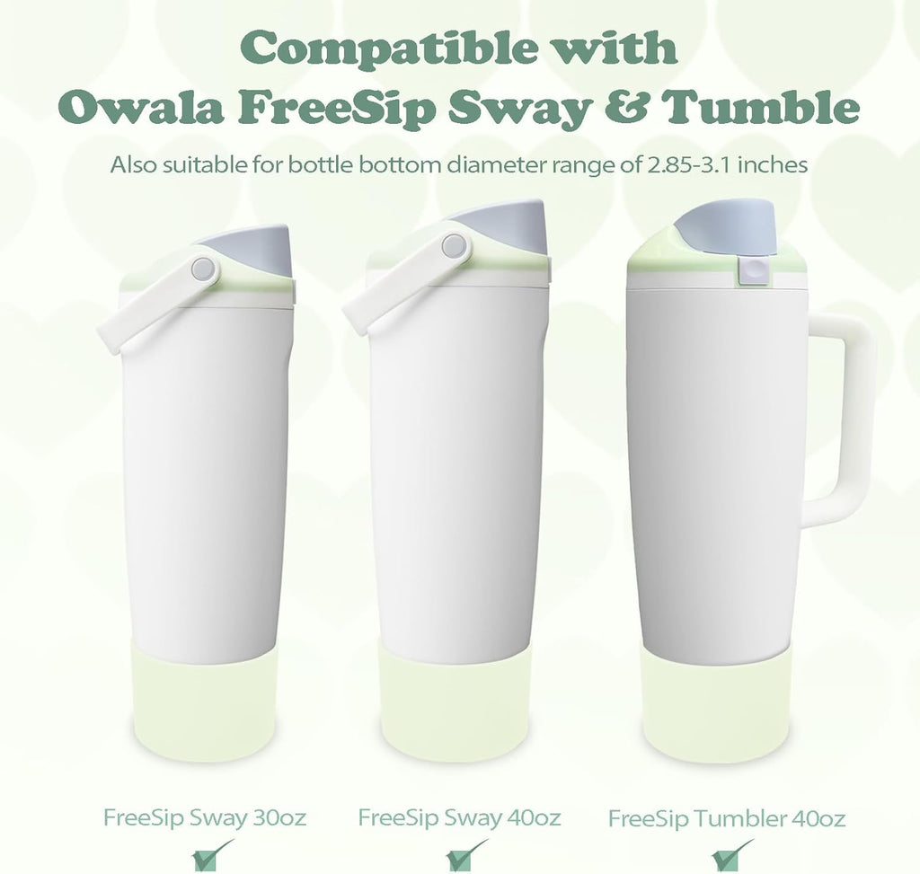Owala Silicone Boot - Non-Slip, Scratch-Resistant Stability Enhancer for 30oz & 40oz Bottles | 12 Colors Available (Ice Breeze)