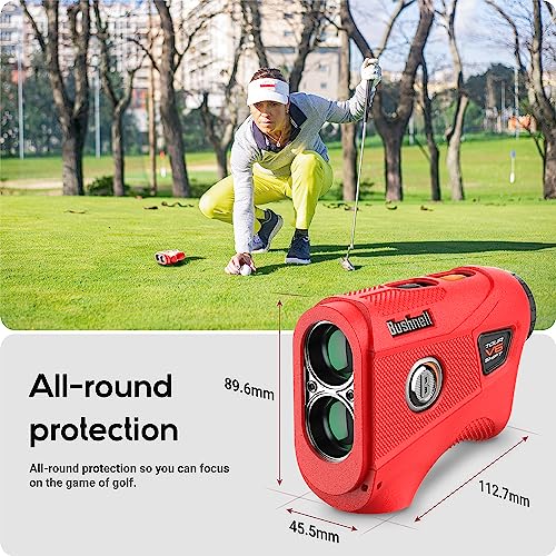 TUSITA Silicone Golf Rangefinder Case Compatible with Bushnell Tour V6 Shift - Red