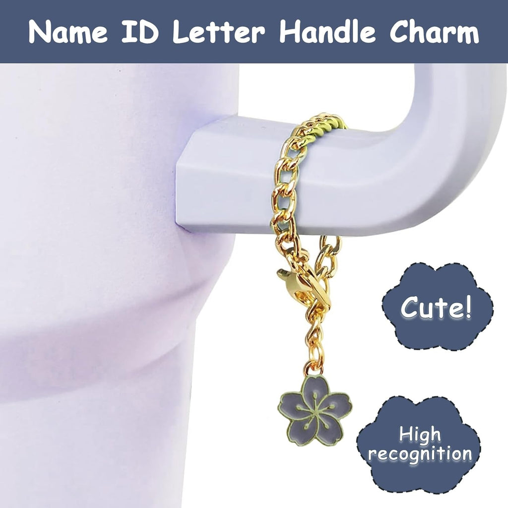 Stanley Cup Accessories Set - 3-Piece Silicone Spill-Proof Stopper & Cute Flower Handle Charm | Twilight Color