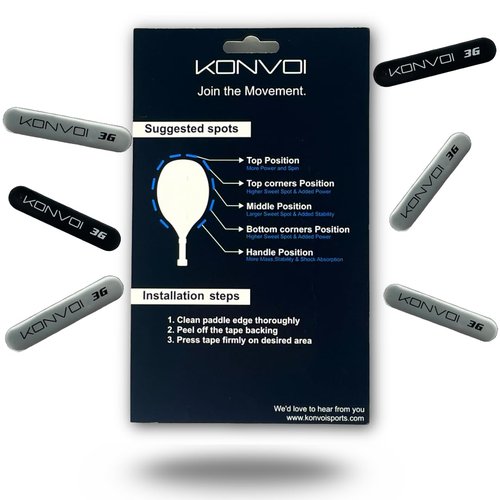 Konvoi Pickleball Lead Tape - Premium 3M Adhesive, Pro-Grade Materials - Add Weight for Power, Control & Perfect Paddle Balance