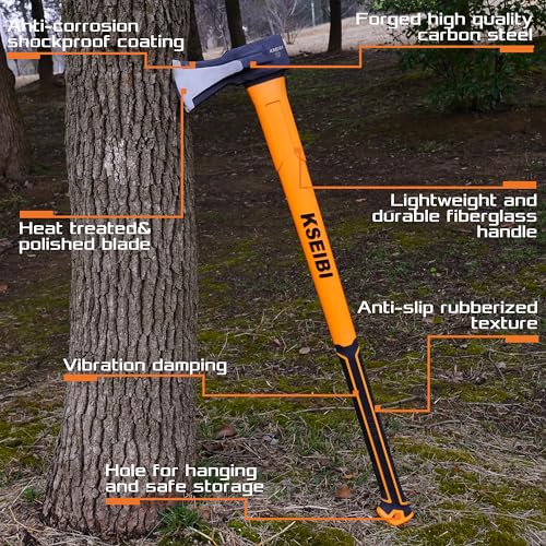 KSEIBI 274178 36-Inch Wood Splitting Axe - Heavy-Duty Log Splitter