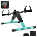Uten Folding Pedal Exerciser, Under Desk Bike Pedal Exerciser, Mini Under Desk Exercise Bike Foot Hand Cycle Portable, Arm and Leg Exercise Peddler Machine with LCD Monitor, Leg Exercise Equipment