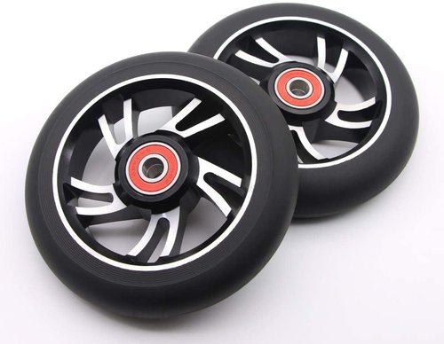 2Pcs 100 mm Pro Stunt Scooter Wheels with Abec 9 Bearings for MGP/Razor/Lucky/Envy/Vokul Pro Scooters Replacement Wheels