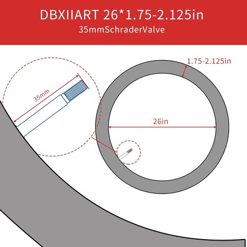 Heavy Duty Bike Tubes - 2PCS Schrader Valve Inner Tubes for 16" to 27.5" Bikes | Durable & Reliable