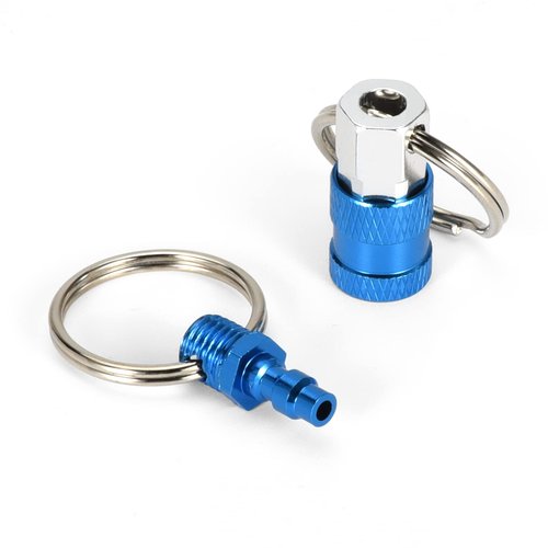 SEADESKY 6Pcs Quick Release Keychain Detachable Key Ring Pull Apart Keychain with 2 Split Rings Detachable Key Chain Secure Key Attachment (Multicolor)