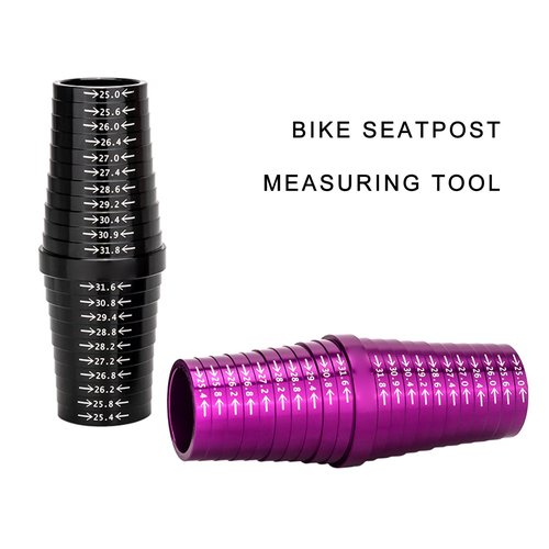YUELER Bicycles Aluminum Alloys Seats Tube Seatpost Size Measuring Gauges Measurement Sizing Gauges Quick Measuring Sizer Tool