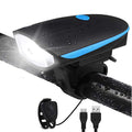 Rechargeable Bike Light With Horn Set, Bicycle Front Light With Bell for Electric Scooter Kids, 2 Modes Sound Siren, 3 Lighting Modes