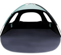WhiteFang Beach Tent Anti-UV Portable Sun Shade Shelter for 4 Person with Blackout Shelter, Extendable Floor with 3 Ventilating Mesh Windows Plus Carrying Bag, Stakes and Guy Lines (Mint Green)
