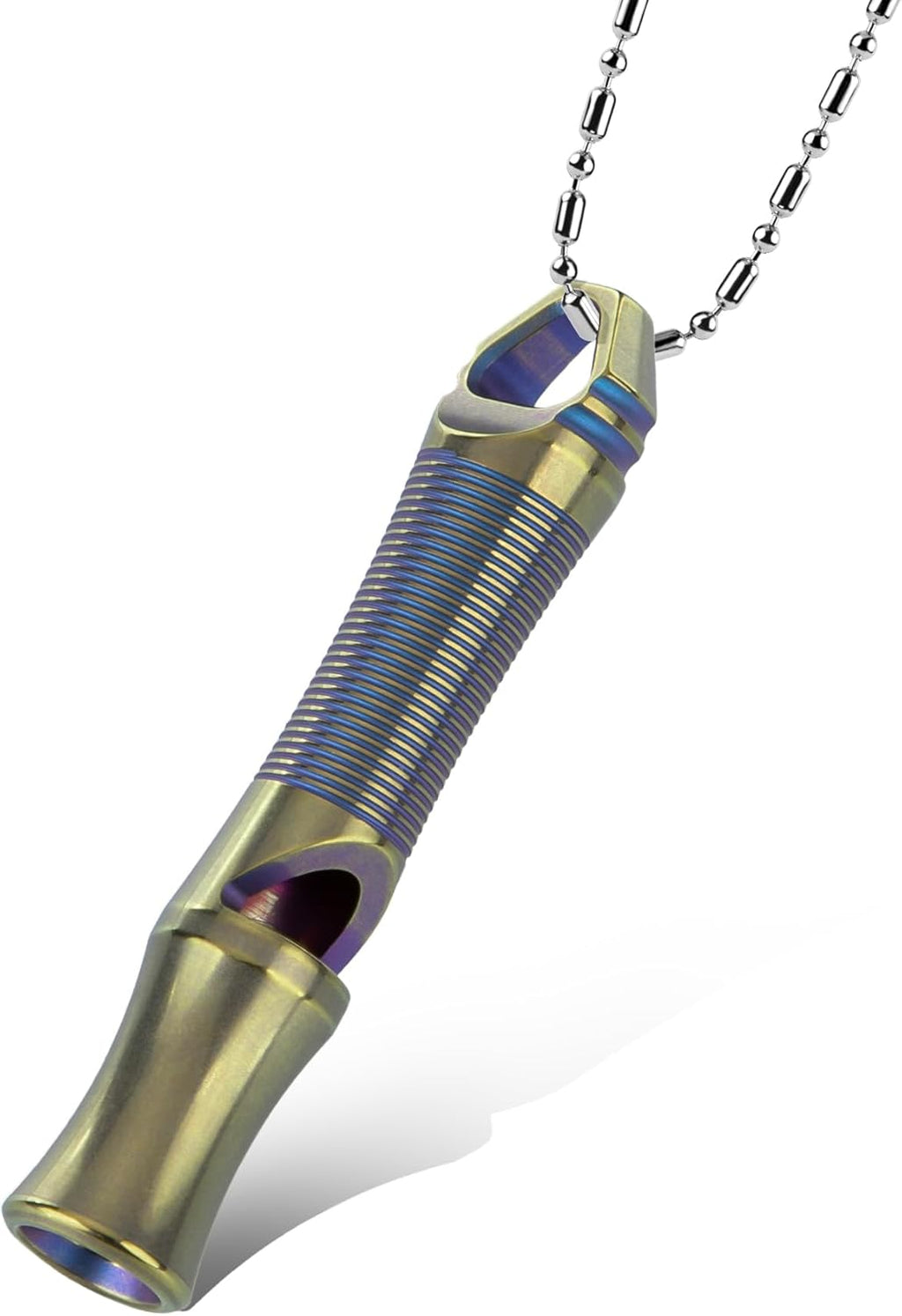 TACRAY Titanium Whistle - Ultra-Loud 120+ dB, Lightweight & Durable for Emergency Survival | Hiking & Camping