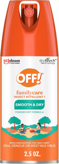 Off! Family Care Mosquito & Tick Repellent - Smooth & Dry Bug Spray, Travel Size 2.5 oz.