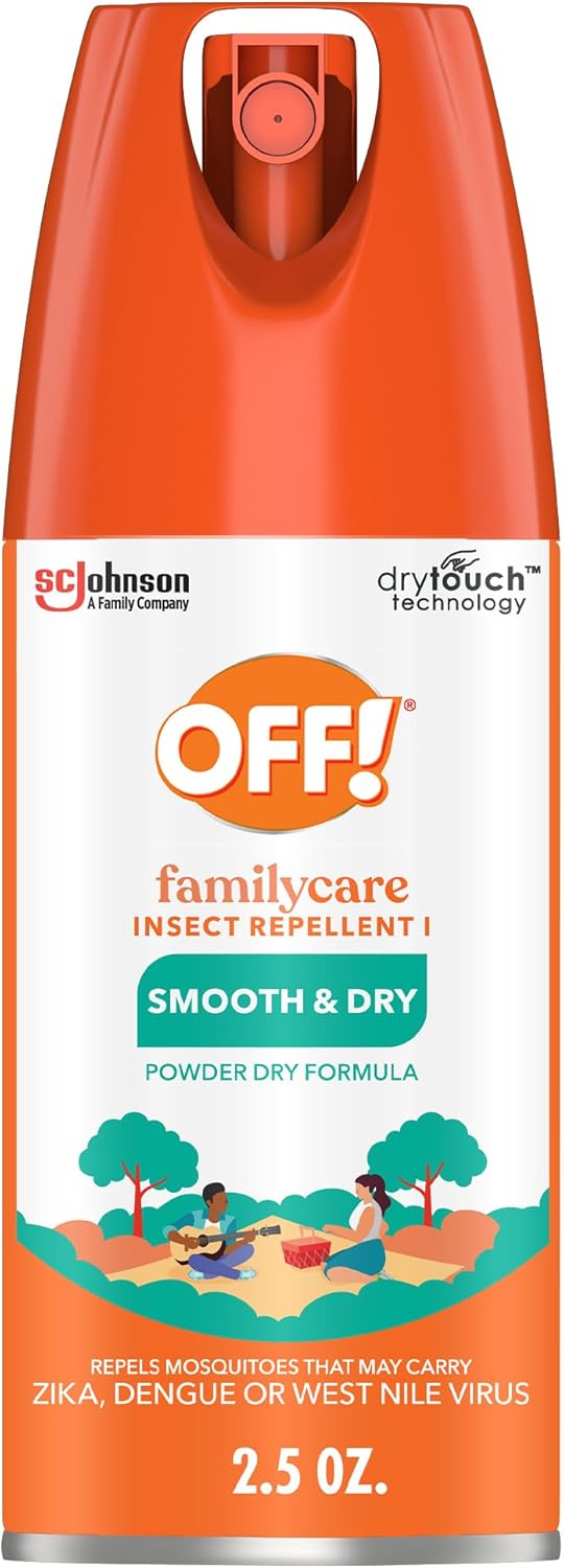 Off! Family Care Mosquito & Tick Repellent - Smooth & Dry Bug Spray, Travel Size 2.5 oz.