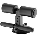 Uxsiya Adjustable Sit Up Assistant Device for Home Fitness, Abdominal Muscle Training with Suction Cup Parallel Bars (Black)