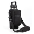 Ajrwiiy Water Bottle Carrier Bag for YETI Rambler 46/36oz Bottle - Water Bottle Holder with Strap, Adjustable Shoulder Sling Bag with 2 Pocket for Travel Hiking