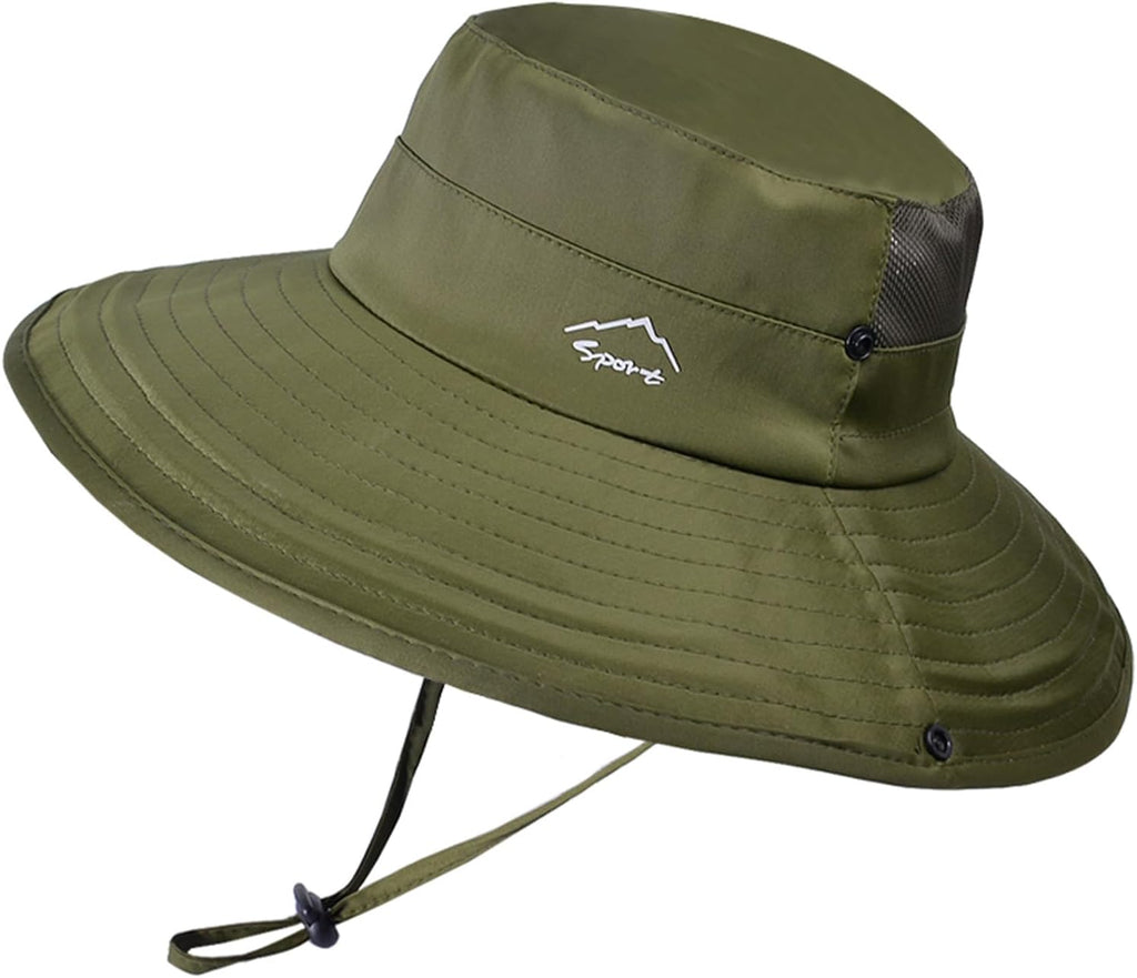 Skiennix Cooling Sun Hat - Wide Brim Bucket Hat for Fishing, Hiking & Beach | Foldable Design