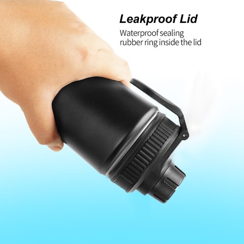 UWSTE 2Pack Replaceable Lids for Nalgene Water Bottles 32 oz, Replacement Cap for Nalgene wide mouth bottle, Loop Top Lid, BPA Free.