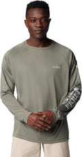 Columbia Men's PFG Long Sleeve Fishing Shirt - Quick-Dry, UV Protection, Lightweight Comfort
