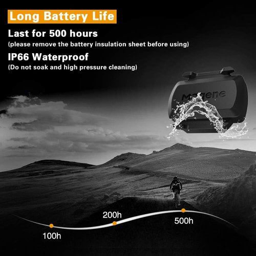 Magene Speed/Cadence Sensor - Wireless Bluetooth & ANT+ Cycling RPM Monitor for Road & Spin Bikes