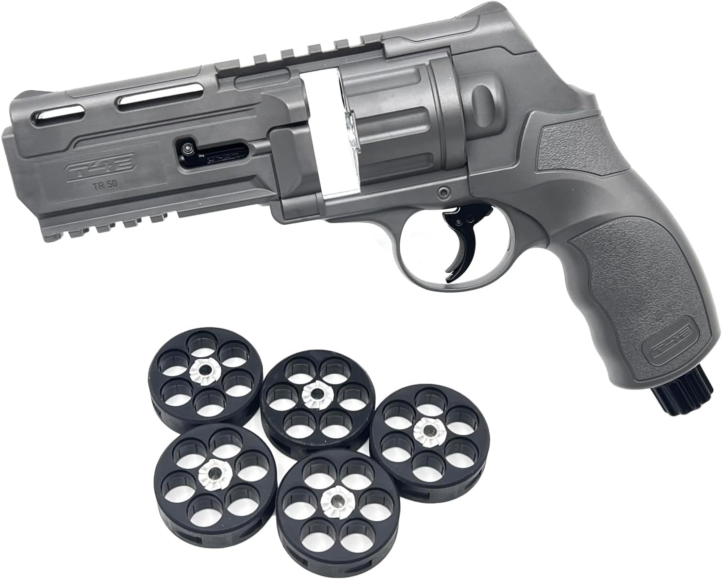 Umarex T4E TR50 Revolver - .50 Caliber Training Pistol Paintball Gun Marker | Combat Gray Finish