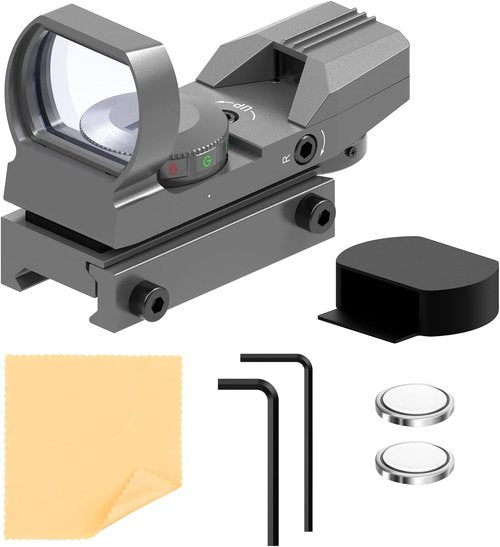 Feyachi Reflex Sight - Adjustable Reticle with Red & Green Options | Versatile 4 Styles