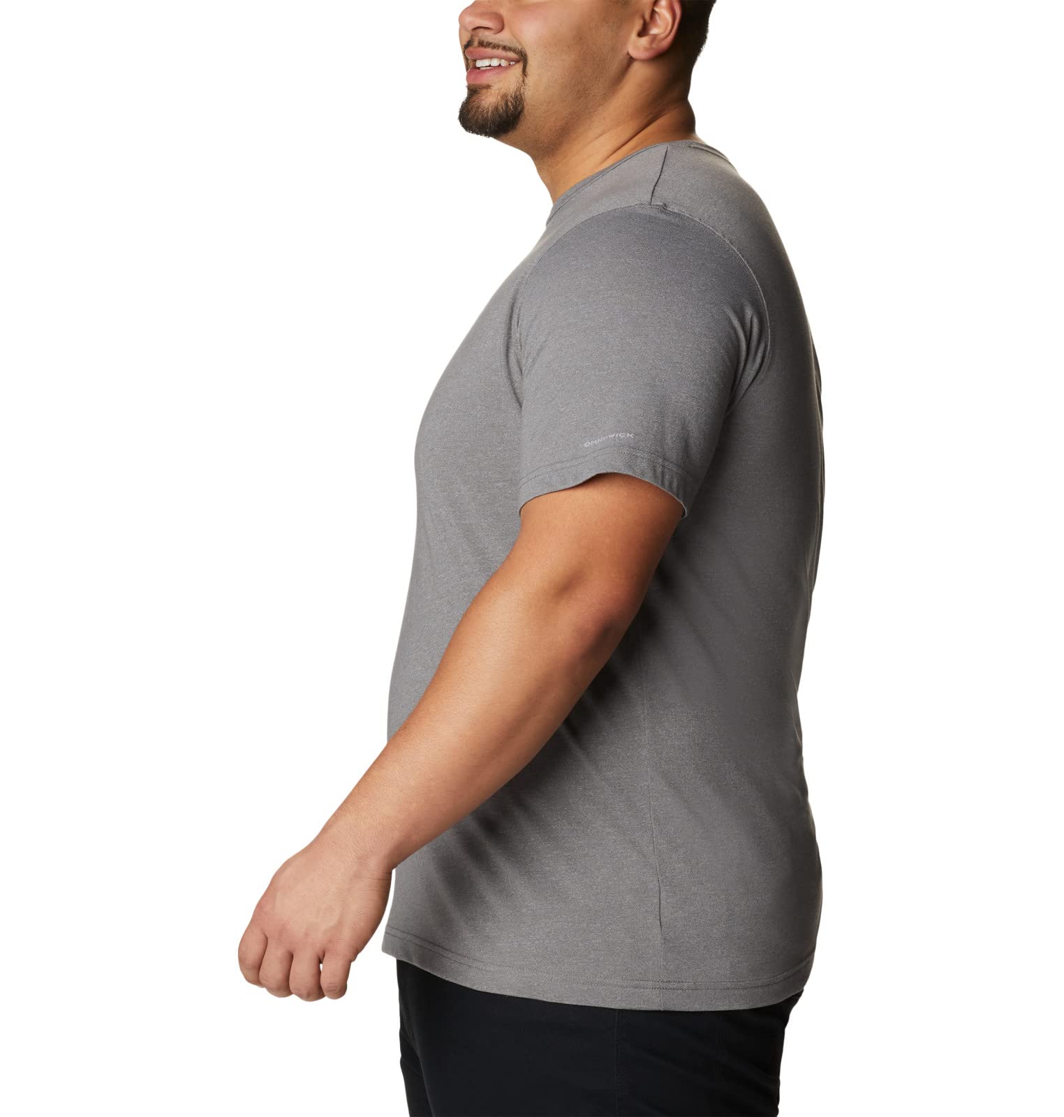 Columbia Mens Thistletown Hills Short Sleeve T-Shirt, City Grey Heather, X-Small