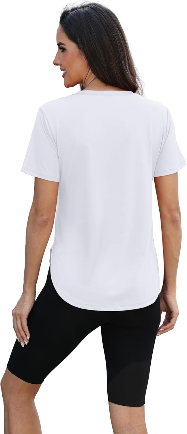 Skiennix Women's Workout Top - Lightweight UV Protection Shirt with UPF 50+ | Quick Dry Hiking Tee