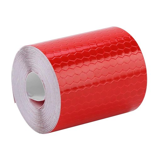 ZJchao Bikes Frame Tape, Bikes Stickers Sticker for Tape Reflectors for Driveway Entrance Reflective Trailers Safety Adhesive (Red)