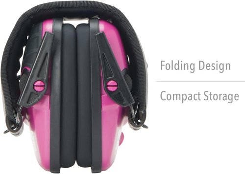 Howard Leight Impact Sport Electronic Shooting Earmuff - Youth/Small Size in Pink (R-02533)