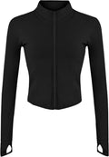 Tanming Women's Full Zip Workout Jacket - Seamless Design for Yoga & Running | Slim Fit, Stylish Comfort
