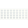 LiteMark Reflective White 1 Inch Stars Sticker Decals for Helmets, Bicycles, Strollers, Wheelchairs and More - Pack of 36