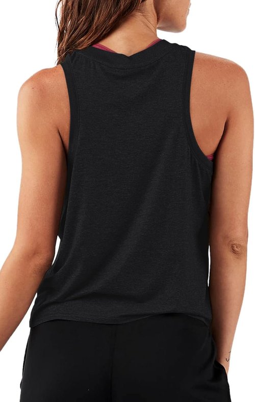 LASLULU Women's Sleeveless Crop Top - Flowy Halter Neck Athletic Tank | Perfect for Workouts