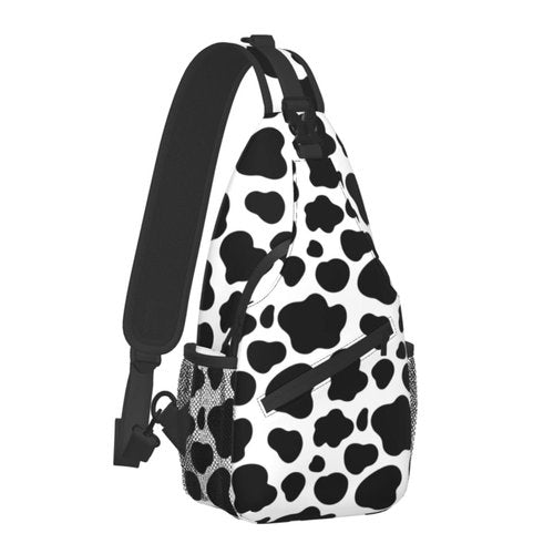 BCQJNB Cow Print Sling Backpack Crossbody Shoulder Bag Travel Hiking Daypack Gifts
