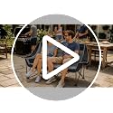 HOPERAN Double Camping Chair 660lb Oversized Folding Loveseat Black Grey