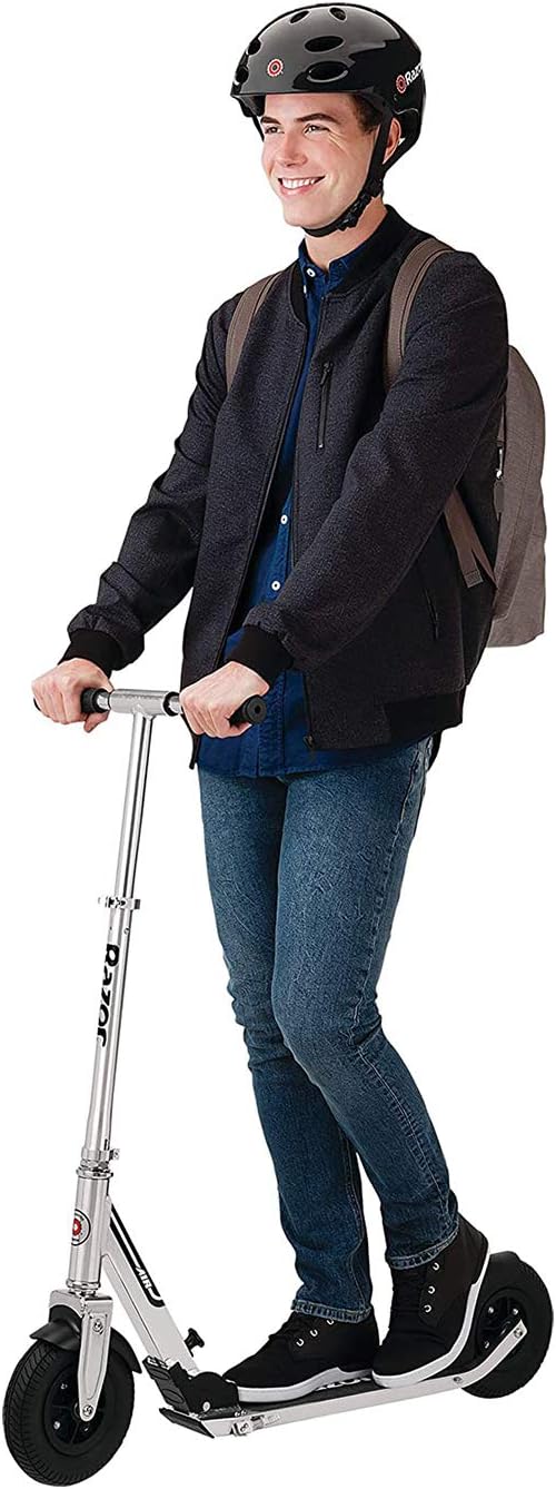 Razor A5 Air Kick Scooter for Kids 8+ | Extra-Long Deck, 8" Pneumatic Wheels, Foldable Design