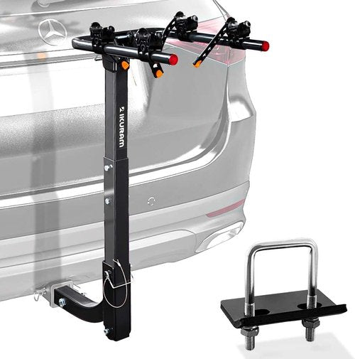 2 Bike Rack - Skiennix Hitch Mount Bicycle Carrier | Foldable Design Fits 2" Hitch Receiver