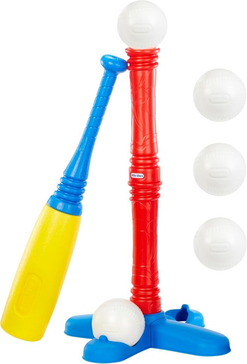 Little Tikes T-Ball Set - Fun Red T-Ball Game for Toddlers Ages 18+ Months | 5 Balls Included