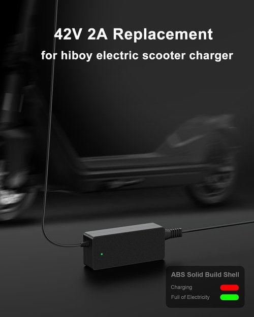 WUKUR 42V 2A Electric Scooter Charger Compatible with Hiboy S2, S2 Lite, S2 Pro,KS4, KS4 Pro, MAX, MAX3, MAX V2, NEX, NEX3, NEX5 36V Lithium-Ion Electric Scooter