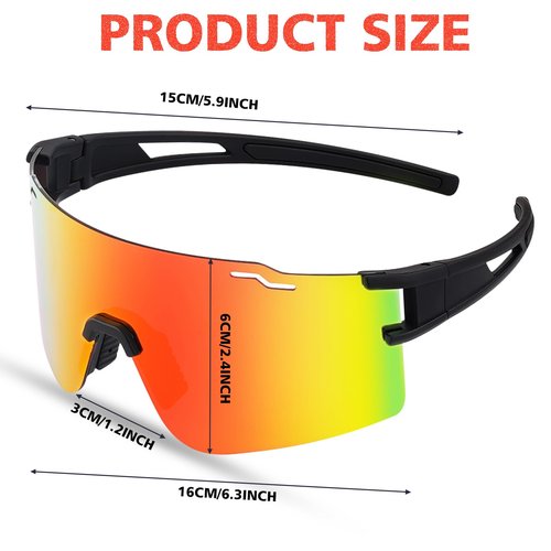 GGBuy Polarized Sunglasses Cycling Glasses Sports Sunglasses UV400 Shade for Softball Cycling Biking Fishing Baseball Outdoor Unisex